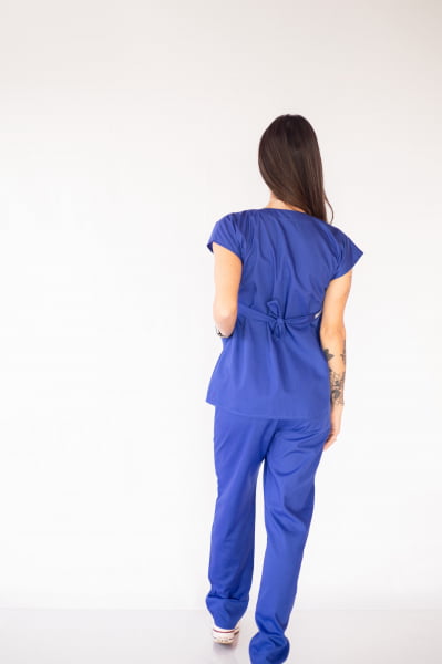 Pijama Cirúrgico Azul Royal - gola V