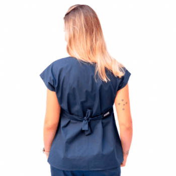 Scrub Aurora Azul Marinho