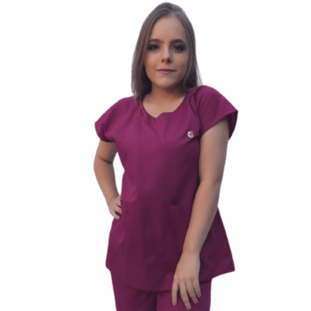 Scrub Aurora Bordô